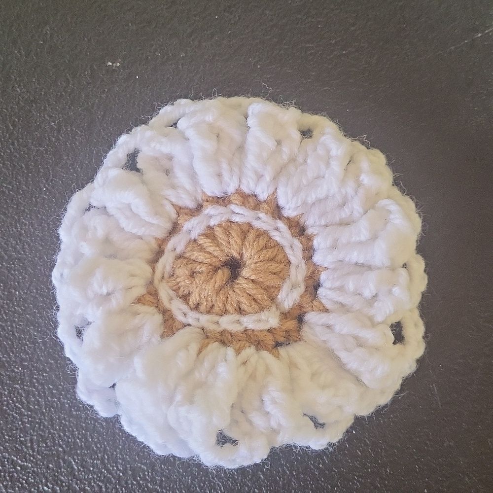 Handmade Crochet Flower Coaster